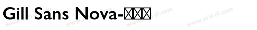 Gill Sans Nova字体转换